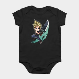 Cloud Strife FF7 Remake Chibi Baby Bodysuit